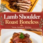 Pinterest image for Roast Boneless Lamb Shoulder.