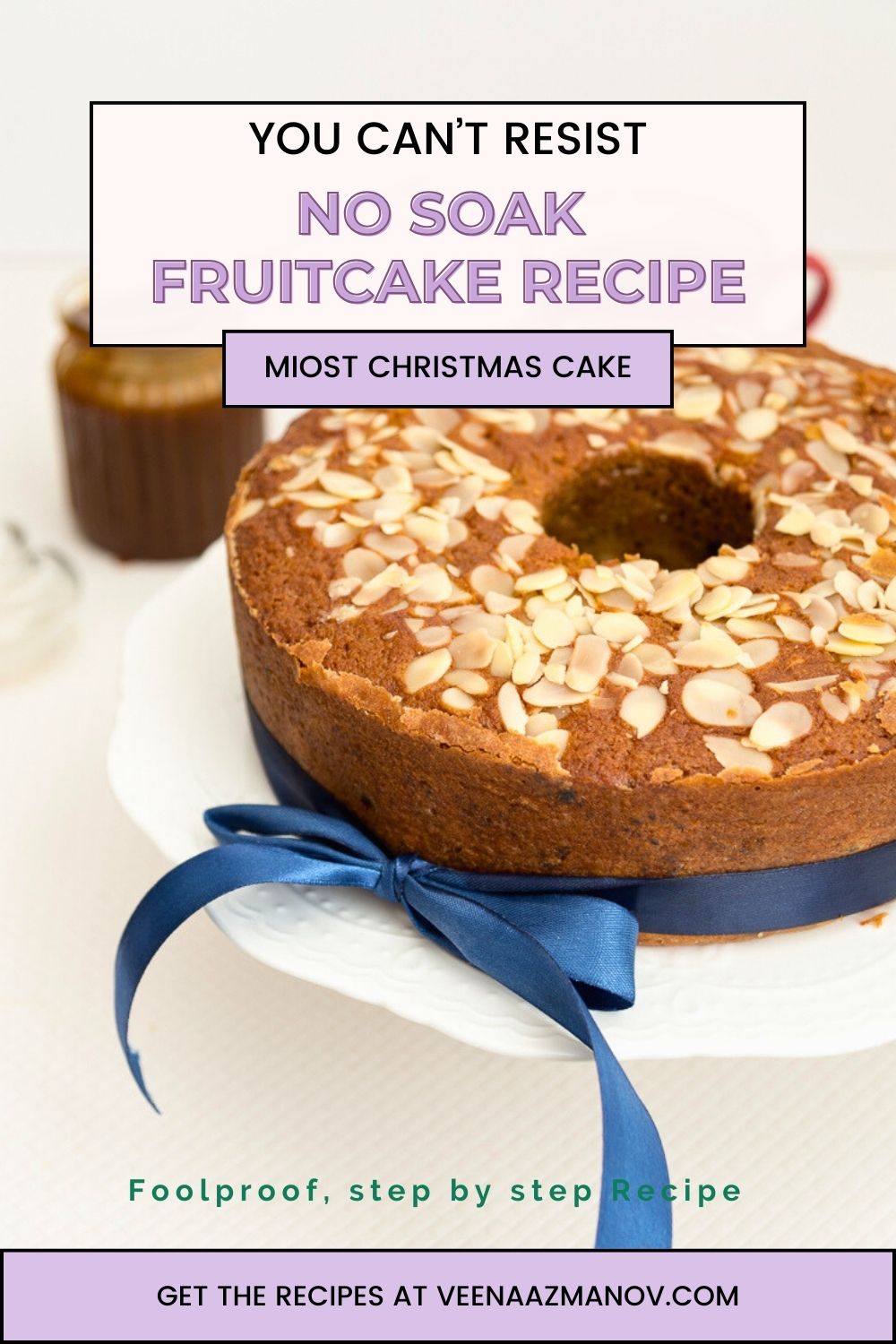 Pinterest image for Last Minute Fruitcake Recipe.