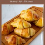 Pinterest image for Pumpkin Crescent Rolls.