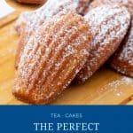 Pinterest image recipe for madeleines.
