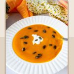Pinterest image for Roast Pumpkin Soup.