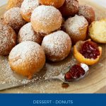 Pinterest image for donuts made with Greek Yogurt.