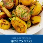 Pinterest image for melting potatoes.