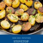 Pinterest image for melting potatoes.
