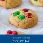 Pinterest image for MM Cookies for Christmas.