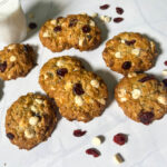 Cookies scattered on the table.