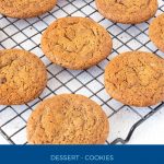 Pinterest image for ginger cookies.