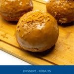 Pinterest image for doughnuts with biscoff.