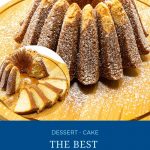 Pinterest image for marzipan cake.