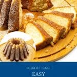 Pinterest image for marzipan Christmas cake.