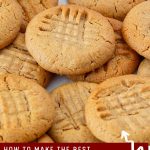 Pinterest Image for Peanut Butter Cookies with Just 3 Ingredients.