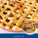 Pinterest image for caramel apple pies.