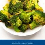 Pinterest image for broccoli sauteed.
