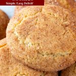 Pinterest image for Snickerdoodle Cookies.