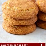 Pinterest image for Snickerdoodle Cookies.