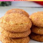 Pinterest image for Snickerdoodle Cookies.