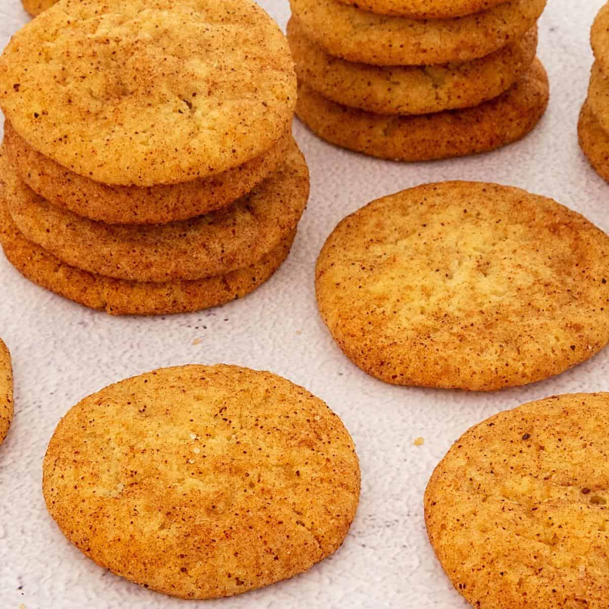 Cookies with cinnamon sugar.