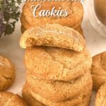 Pinterest image for Snickerdoodle Cookies.