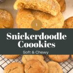 Pinterest image for Snickerdoodle Cookies.
