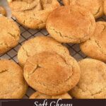 Pinterest image for Snickerdoodle Cookies.