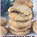 Pinterest image for Snickerdoodle Cookies.