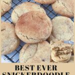 Pinterest image for Snickerdoodle Cookies.
