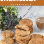 Pinterest image for Snickerdoodle Cookies.