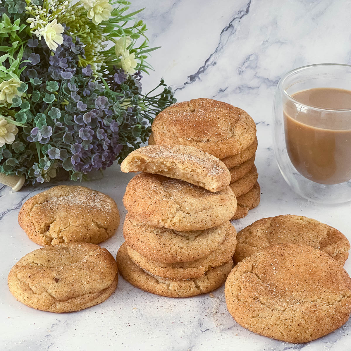 Best snickerdoodle cookies on the table.