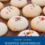 Pinterest image for shortbread cookies.