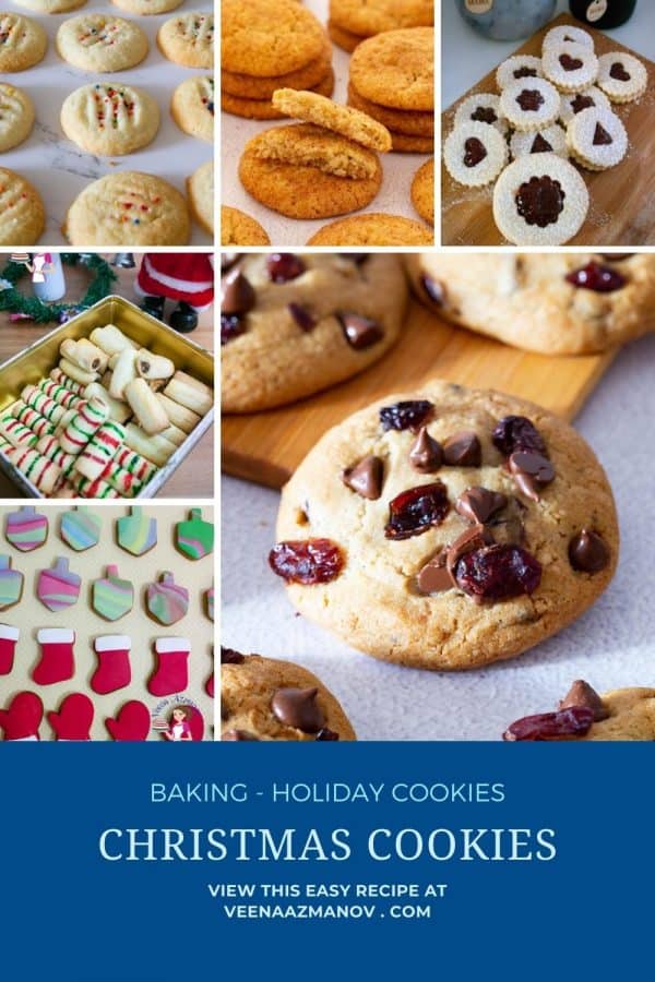 Pinterest image Holiday recipes for Christmas.