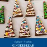 Pinterest image for frosting Christmas Cookies.