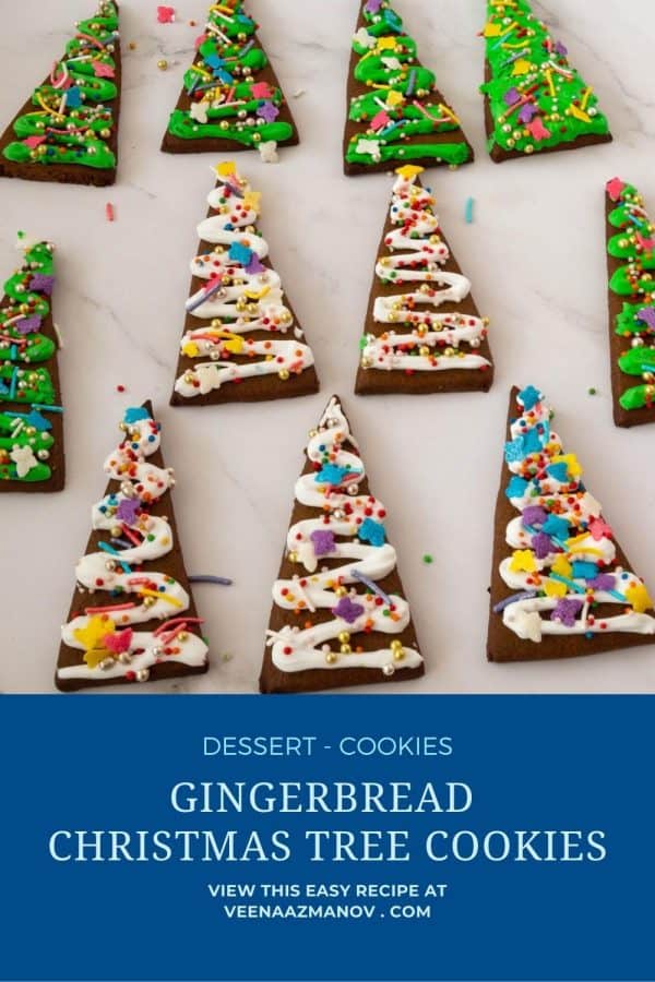 Pinterest image for frosting Christmas Cookies.