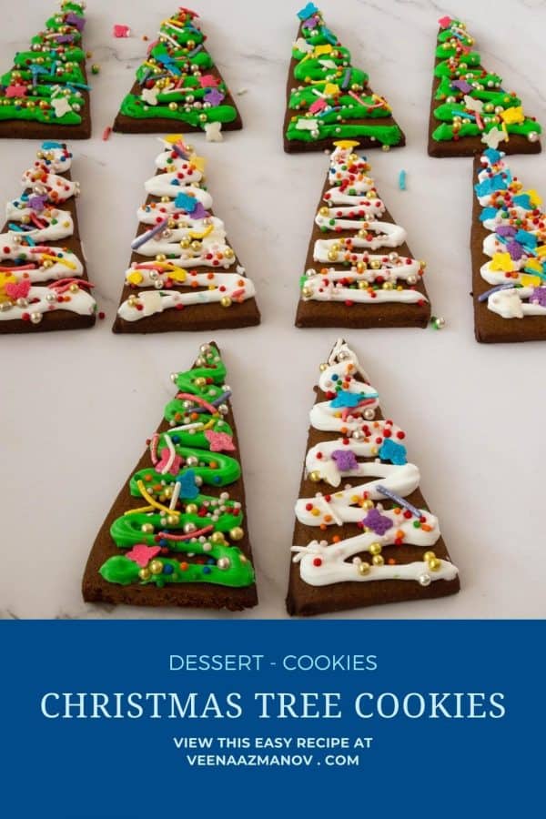 how to make christmas tree shaped cookies