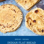 Pinterest image for making Indian Flat bread Chapati, tandoori roti, paratha, lachha paratha.