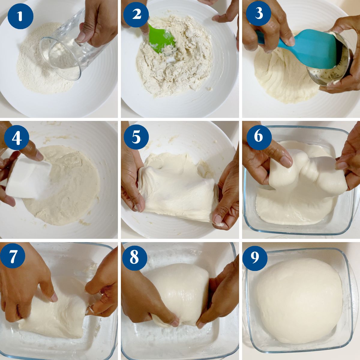 Progress Pictures Making the sourdough 80% dough.