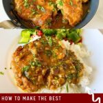 Pinterest image for Saucy Honey Mustard Chicken in 30 minutes.
