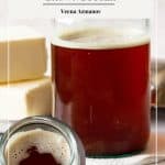 Pinterest image for homemade browned butter.