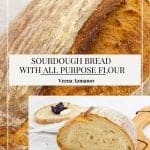 Pinterest image for sourdough loaves.
