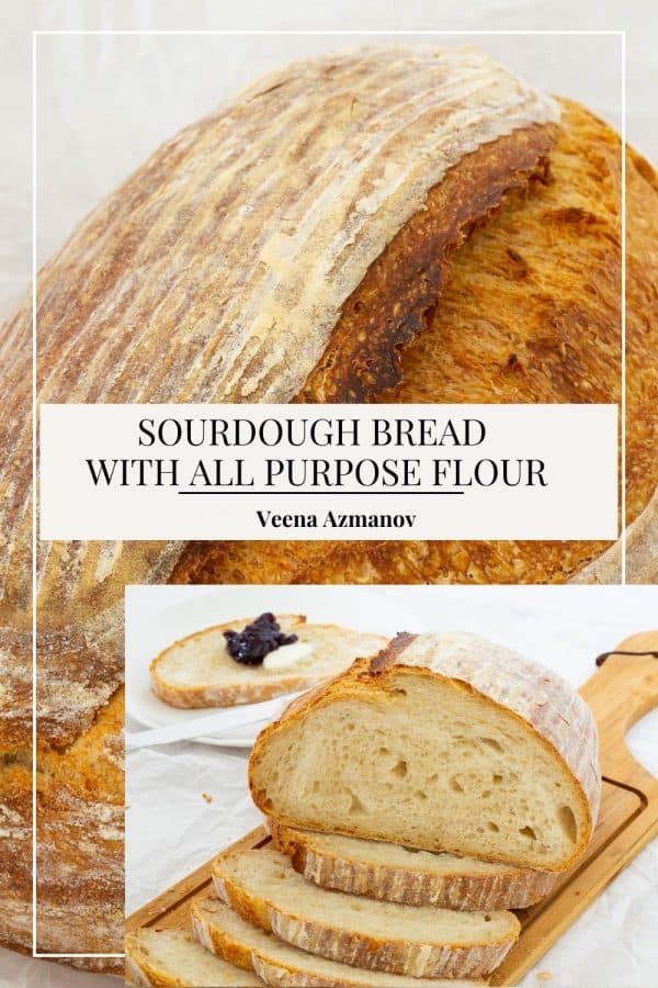 Pinterest image for sourdough loaves.