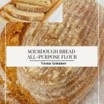 Pinterest image for sourdough loaves.