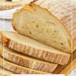 Pinterest image for sourdough loaves.