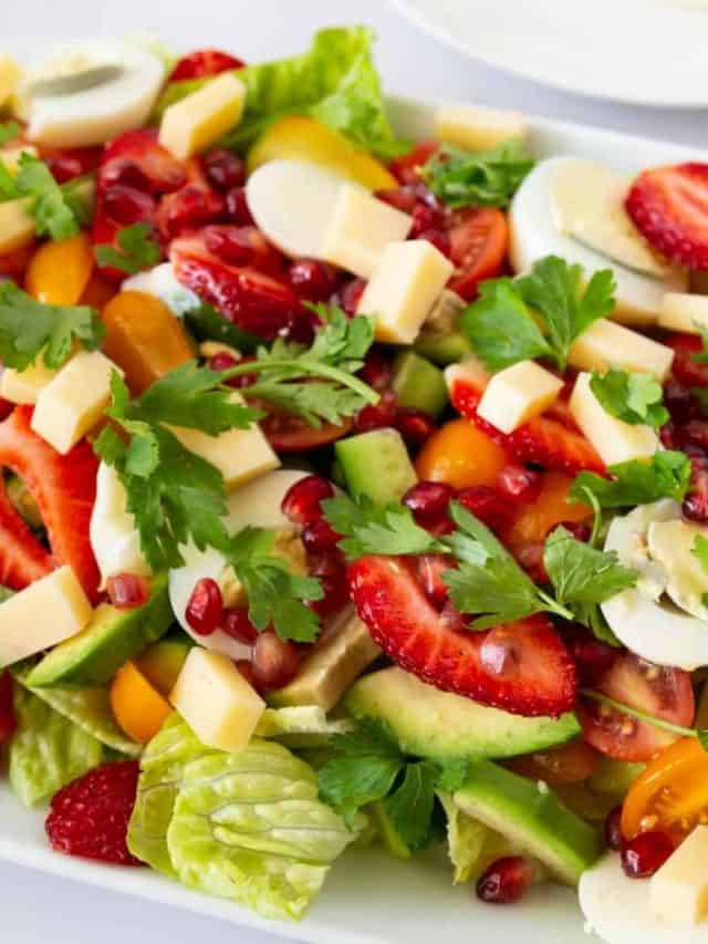 Garden Salad with Vinaigrette Dressing Veena Azmanov