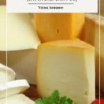 Pinterest image for freezing cheese.