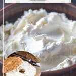 Pinterest image for freezing cream cheese