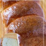 Pinterest image for sandwich bread with sourdough starter.