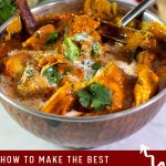 Pinterest image for Chicken Tikka Masala Restaurant Quality Recipe.