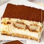 Pinterest image for making tiramisu.