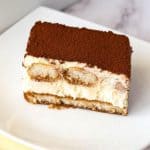 A slice of tiramisu recipe.