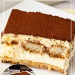Pinterest image for making tiramisu.