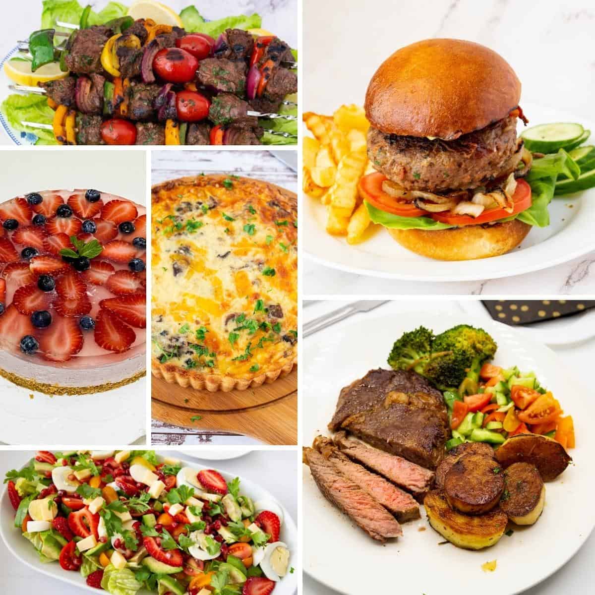 Collage of recipes to make on 4th July